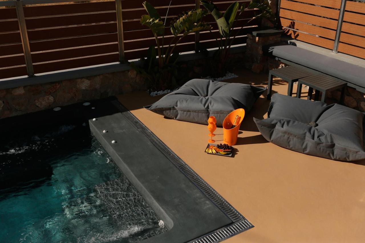 The Z Private Villa, Santorini 莫诺利索斯 外观 照片